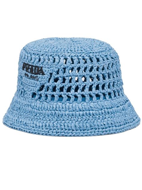 prada blue hat